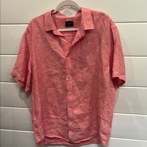 UNTUCKit linen Pink Casual linen Button Down Shirt XL‎